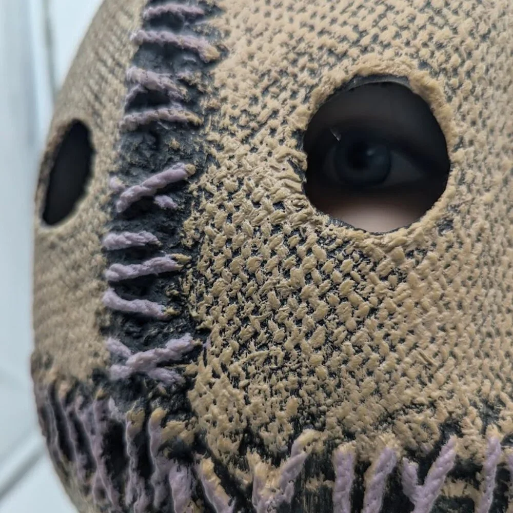 Grotesque Scarecrow Full Head Mask Halloween Costume Decoration Prop